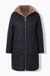 Manteau matelassé, doublure en fourrure synthétique, col montant et capuche
