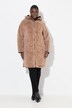 Manteau matelassé, doublure en fourrure synthétique, col montant et capuche