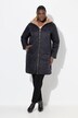Manteau matelassé, doublure en fourrure synthétique, col montant et capuche