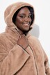 Manteau matelassé, doublure en fourrure synthétique, col montant et capuche