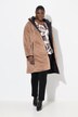 Manteau matelassé, doublure en fourrure synthétique, col montant et capuche