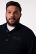 Maglione polo Men+ con zip, abbottonatura e ricamo, fino alla tg. 8XL