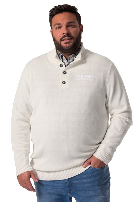 Troyer Men+, límeček se zipem, knoflíková léga, úplet, do 8XL