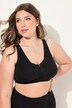 Bralette, sans armature. Empiècement en dentelle - bonnet C-E