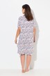 Bigshirts, set van 2, bloemen, V-hals, korte mouwen