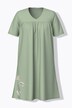 Bigshirts, set van 2, bloemen, V-hals, korte mouwen