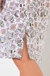 Bigshirts, set van 2, bloemen, V-hals, korte mouwen