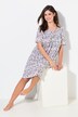 Bigshirts, set van 2, bloemen, V-hals, korte mouwen