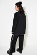 Blazer, oversize-form, piping