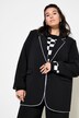 Blazer, oversize-form, piping