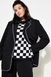 Blazer, oversize-form, piping