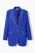 Blazer, oversize-form, piping