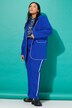 Blazer, oversize-form, piping