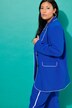 Blazer, oversize-form, piping