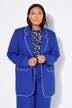Blazer, oversize-form, piping