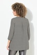 Gerimpelde blouse, hartjes, A-lijn, ronde hals, 3/4-mouwen