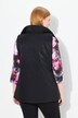 Fully lined stand-up collar vest with decorative fastener