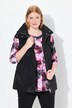 Fully lined stand-up collar vest with decorative fastener
