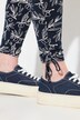 Leggings, rynkedetaljer i falden, smale ben, økologisk bomull