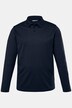 Men+ langærmet poloshirt, Basic, rund hals, op til str. 8XL