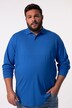 Men+ langærmet poloshirt, Basic, rund hals, op til str. 8XL