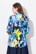 Chemisier à manches longues, col chemise et motif iris