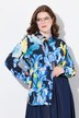 Chemisier à manches longues, col chemise et motif iris