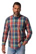 Kostkovaná košile JP1880, dlouhé rukávy, límeček s knoflíky, Modern střih, do 8XL