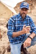 JP 1880 ternet skjorte, lange ærmer, buttondown-krave, Modern pasform, op til str. 8XL
