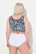 Brassières en lot de 2, imprimé/uni, décolleté rond
