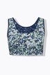 Brassières en lot de 2, imprimé/uni, décolleté rond