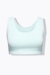 Brassières en lot de 2, imprimé/uni, décolleté rond