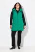 Long gilet matelassé HYPRAR, fermeture éclair à double curseur, matière imperméable