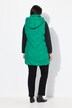 Long gilet matelassé HYPRAR, fermeture éclair à double curseur, matière imperméable