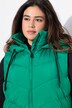 Long gilet matelassé HYPRAR, fermeture éclair à double curseur, matière imperméable