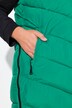 Long gilet matelassé HYPRAR, fermeture éclair à double curseur, matière imperméable