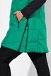 Long gilet matelassé HYPRAR, fermeture éclair à double curseur, matière imperméable