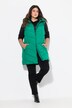 Long gilet matelassé HYPRAR, fermeture éclair à double curseur, matière imperméable