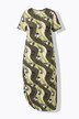 Robe Longue En Jersey, Encolure Ronde, Manches Courtes, Coton Bio