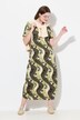 Robe Longue En Jersey, Encolure Ronde, Manches Courtes, Coton Bio