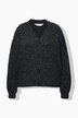 Cardigan oversize. Effet poivre et sel
