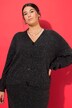 Cardigan oversize. Effet poivre et sel