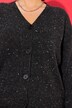 Cardigan oversize. Effet poivre et sel