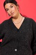 Cardigan oversize. Effet poivre et sel