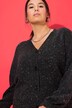 Cardigan oversize. Effet poivre et sel