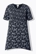 Long T-Shirt, Coupe A-Ligne, Encolure V, Manches Courtes, Coton Bio