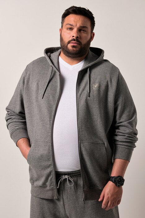 Veste à capuche Men+ en molleton, collection Basic - jusqu'au 8 XL