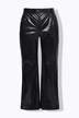 Mary leren look broek, wijde pijp, krokodillenmotief
