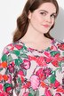 Lang shirt, zoomband, ronde hals, 3/4-mouwen, biologisch katoen