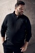Men+ sweat-trøje, Basic, lynlåskrave, op til str. 8XL